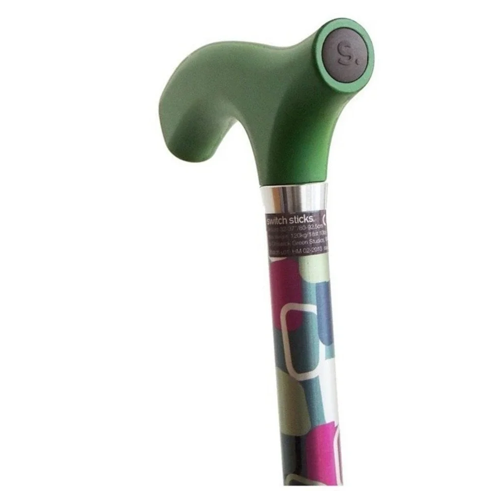 Switch Sticks Vienna Print Aluminum Folding Cane 32 to 37 Inch Height NIB